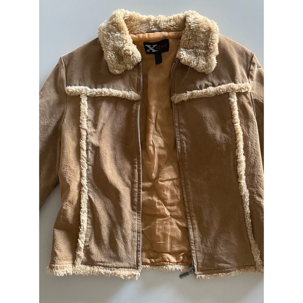 Tan Suede Jacket, Size: Small